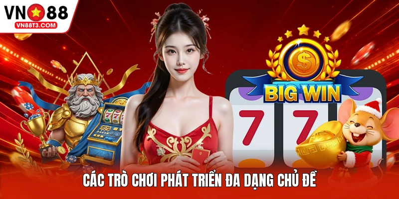 Các trò chơi phát triển đa dạng chủ đề
