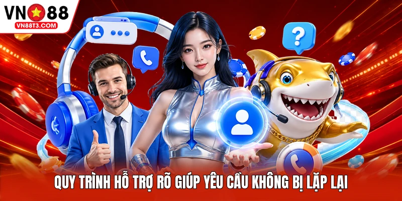 Quy trình hỗ trợ rõ giúp yêu cầu không bị lặp lại